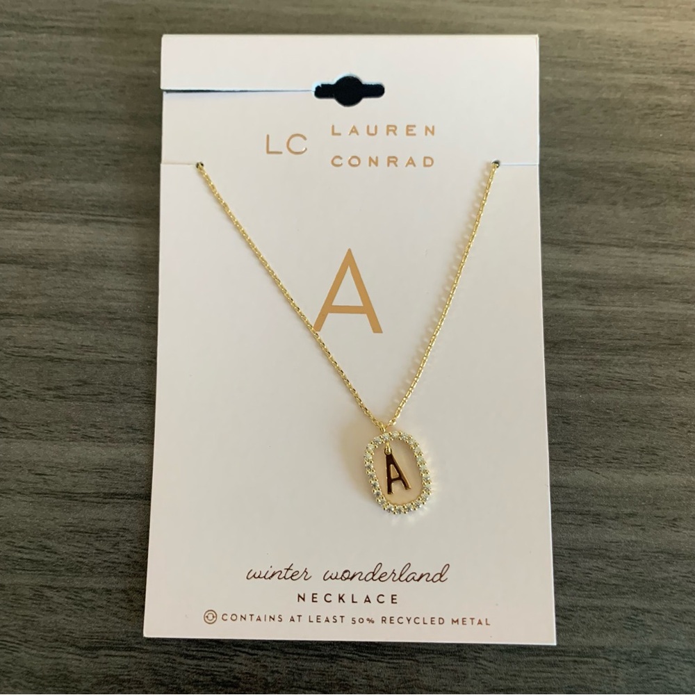 LC Lauren Conrad • Gold ‘A’ Initial Necklace
